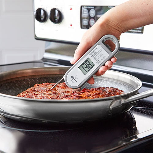 Oven Safe Leave in Meat Thermometer Instant Read, 2 in 1 Dual Probe Food  Thermometer Digital with Alarm Function for Cooking, BBQ, Smoking and