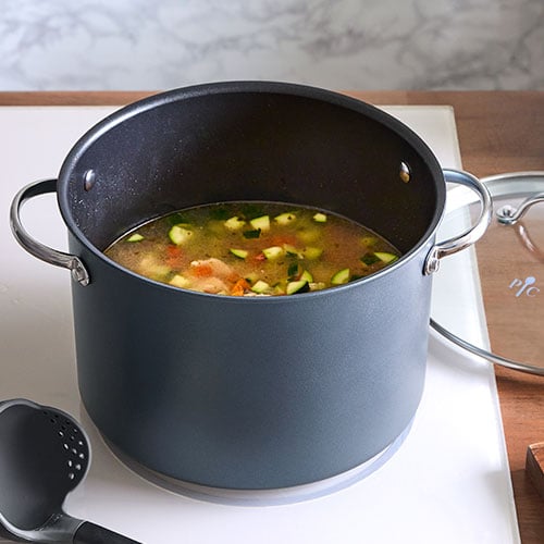 Cook N Home Casserole Dutch Oven Stockpot With Lid Professional Hard  Anodized Nonstick 6-Quart , Oven Safe - with Stay-Cool Handles, black