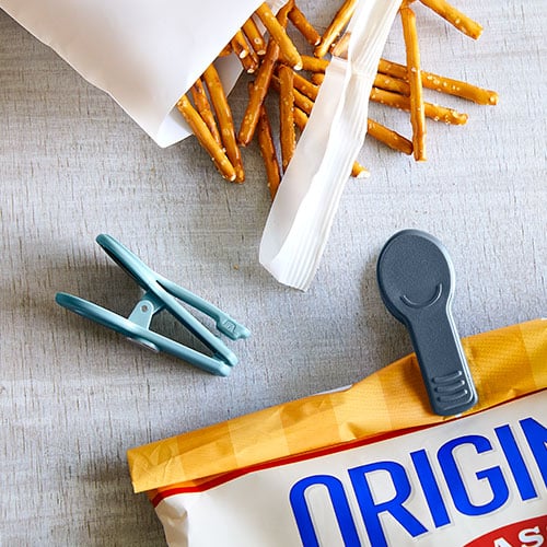 2 Pcs Snack Bag Clamp food bag clips cereal bag clips Small Bag