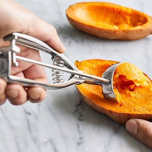 Melon Baller Scoop Stainless steel Dual-Purpose DIY Fruit Carving Knife Ice  Cream Scoop Dishwasher Safe