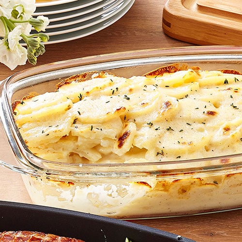 Pampered Chef - Love au gratin potatoes? Get the perfect slice fast and  easy with the Simple Slicer. You'll thank yourself at your next holiday get  together.