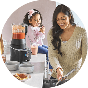 Pampered Chef Deluxe Cooking Blender, Blenders aren't just for smoothies  anymore! Our innovative new blender has settings that heat up to 220˚F  (104˚C), which means it doesn't just blend—it