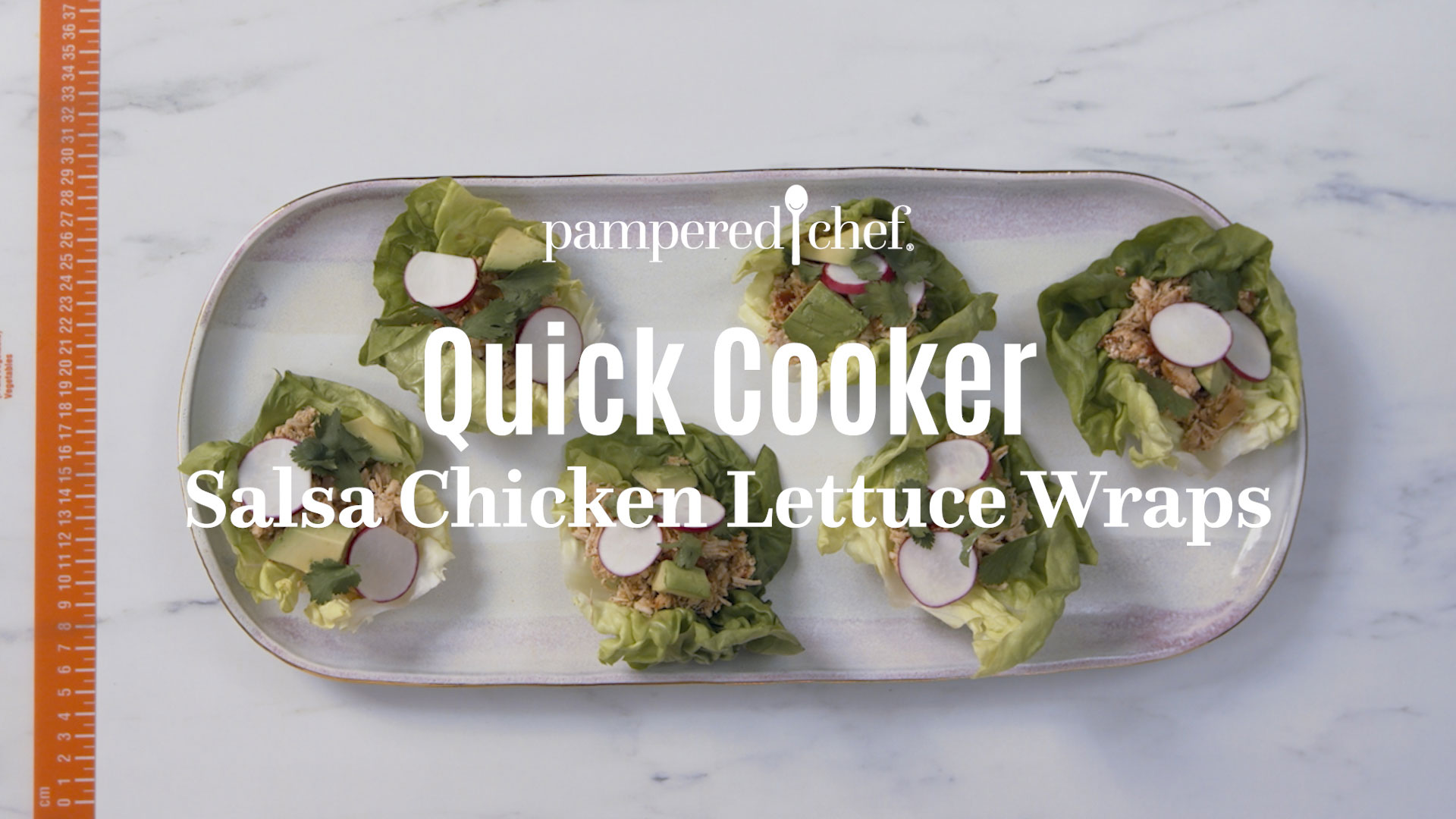 Quick Cooker Salsa Chicken Lettuce Wraps