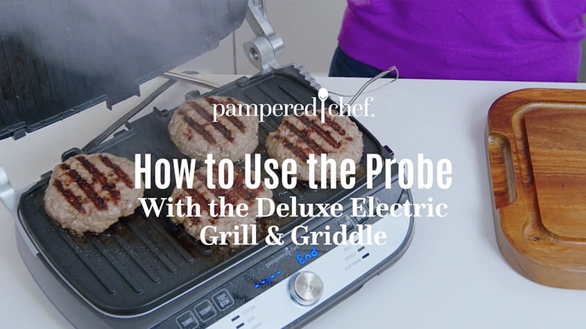 Deej's Pampered Chef - About Our Deluxe Electric Grill & Griddle