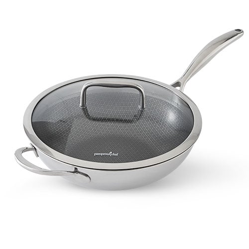 HexClad 14 Hybrid Wok With Lid - Silver - 230 requests