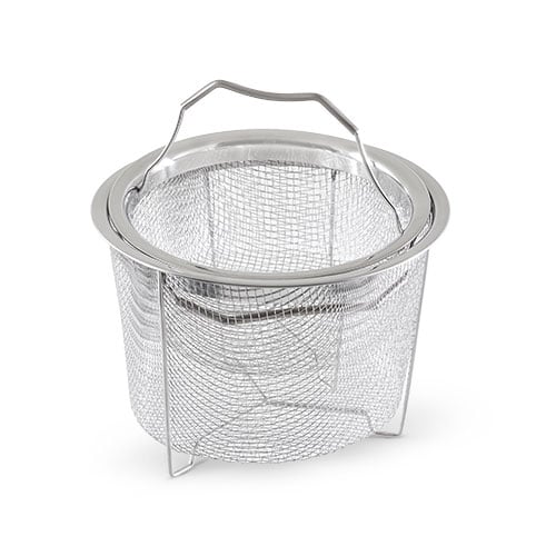 Instant Pot Silver Stainless Steel Mesh Steamer Basket