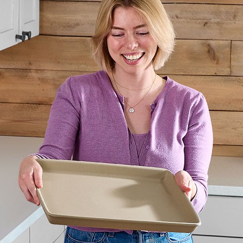 Pampered Chef Family Heritage Stoneware Cookie Sheet 16x11