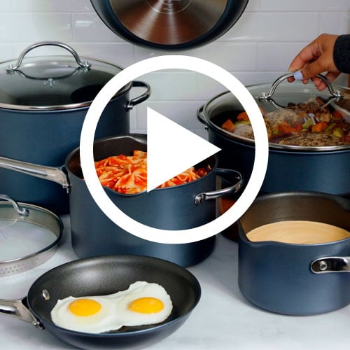 Pampered Chef 2-Piece Brilliance Nonstick Cookware Set