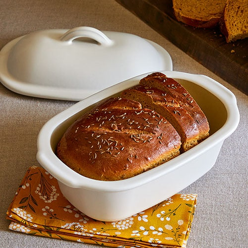 Pampered Chef 4 Loaf Mini Bread Baking Pan Family Heritage Stoneware C –  BackRoadPicking
