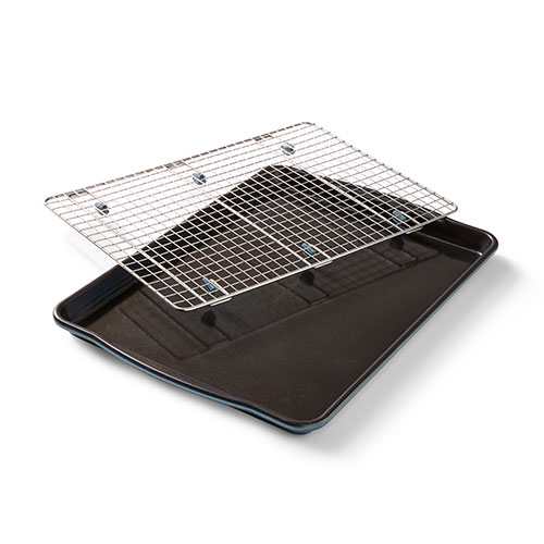 Pampered chef half sheet pan and baking rack set sale