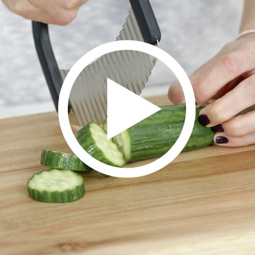  Joie Crinkle Cutter Kitchen Knife for Vegetables, Stainless  Steel Blade, Colors May Vary: Crinkle Cutter: Home & Kitchen