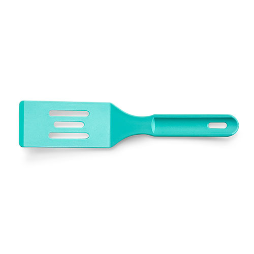 PAMPERED CHEF Mini Teal Nylon Serving Spatula #1406 Blue Kitchenware 8 In