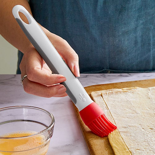 Unique Bargains Home Kitchenware Silicone Cooking Tool Baster Turkey Barbecue Pastry Brush Red