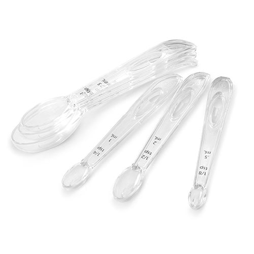 6 pc Measuring Spoon Teaspoon Tablespoon Baking Cooking Spice BPA FREE  Plastic
