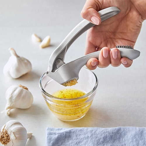 Pampered Chef 2576 Garlic Press With Cleaning Tool Rust Proof Dishwasher  Safe