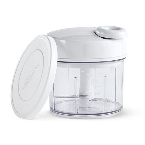Pampered Chef Push Function Food Chopper - White for sale online
