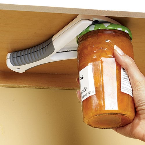 The Grip Jar Opener, Under Cabinet, Lid Opener, Bottle Opener