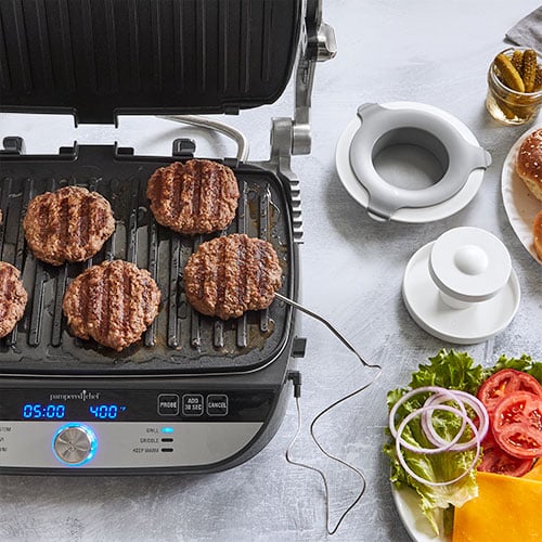 How to make burgers on an electric grill 