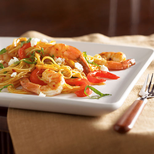 Skillet Fideos with Shrimp and Roasted Peppers  Recipes  Pampered Chef US Site