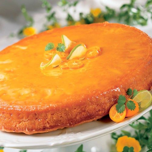 with milk cake glaze evaporated Chef  Cake Citrus   US Pampered Recipes Site Flan